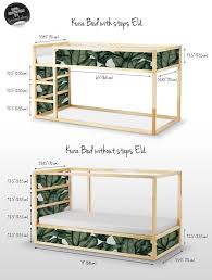 Kura Lit Ikea Banane Feuilles Bed Set Autocollant Pack De Etsy Kura Bed Ikea Bed Ikea Kura Bed