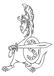 Ausmalbild Romischer Drache Zum Ausdrucken