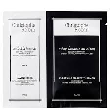 Christophe Robin Moisturising Lavender Hair Oil and Lemon Cleansing Mask  20ml