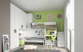 Cameretta colorata con letto a soppalco. Camerette Salvaspazio Casa Del Mobile Di Fratti Rimini