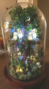 Hot Items 5pcs Luminous Tree Elves Toy Miyazaki Mononoke Elf Tree Landscape Mini Alien Small Dolls Terrarium Miniature Fig Elf Toy Miniature Figurines Elf Tree