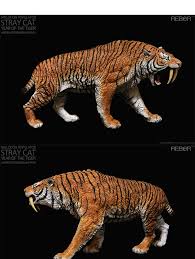 Origin Of Fast Food | Saber Tooth Tiger Chasing A Human Past A Tree 