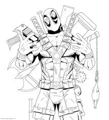 Dibujos Para Colorear De Deadpool