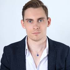 Blue Enamel David's Star Chai Silver Polished Pendant Jewish Holy Land New  Jewelry