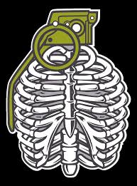 Search and use 100s of rib cage clip arts and images all free! Grenade Rib Cage Digital Art By Long Shot