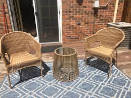 They're made from renewable, natural materials, many are handwoven by skilled craftspeople, making each chair unique. Natural All Weather Wicker Outdoor Tub Chair Set Of 2 World Market