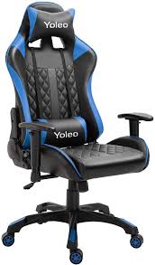 Yoleo Gaming Stuhl Bequemer Gaming Sessel 150 Kg Belastbarkeit Kunstleder Pc Stuhl Drehbar Hohenverstellbar Gaming Chair Mit Kopfstut In 2020 Kunstleder Leder Stuhle