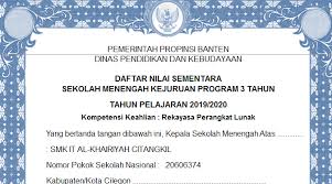 Surat keterangan kelulusan versi masa pandemi. Aplikasi Skhu Sementara Sd Mi Smp Mts Sma Ma