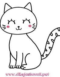 Gata Kawaii Sonriente Gatos Kawaii Gatos Gatos Para Pintar