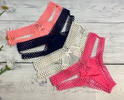 Victoria's Secret Cheeky Panties Cut Out Fishnet Honeycomb Strappy  Panty XS S | eBay