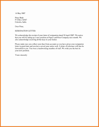 Resignation Letter Week Notice Template With Reason Example Word Resignation Letter