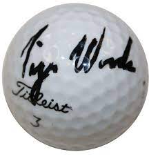 Lot Detail Tiger Woods Autographed Golf Ball Full Letter Jsa