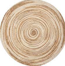 These artfully crafted transitional floor coverings are a. Natural Plant Fibers Modern Natural Jute Braided Ayu Round 62200