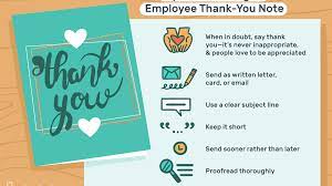 An employee misses too many deadlines. Employee Thank You Examples And Writing Tips