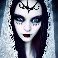 Dark fantasy vampire snow white character description