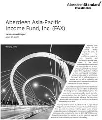 Fund factsheets, performance data, prices and other information about hsbc funds. Aberdeen Asia Pacific Income Fund Inc 2020 Semi Annual Certified Shareholder Report N Csrs