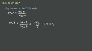 Change Of Base Formula For Logarithms Krista King Math Online Math Tutor