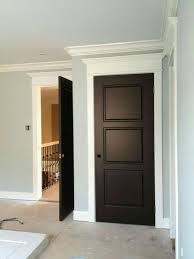 Brown Doors White Trim Home Black Interior Doors Dark Doors