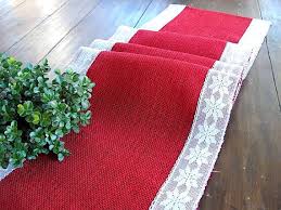 Burlap Table Runner Christmas Table Runner Red By Hotcocoadesign 25 99 Christmas Table Runner Christmas Runner Christmas Table Decorations