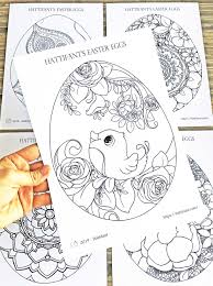 The best free, printable easter coloring pages! Coloring Pages Easter Eggs Hattifant