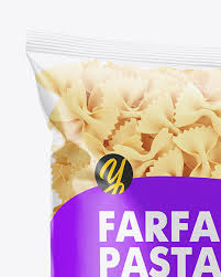 Plastic Bag With Farfalle Pasta Yellow Author