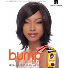 Short / bob heat safe: Sensationnel Bump Indian Bump Yaki 8 Indian Hair Weave Extensions