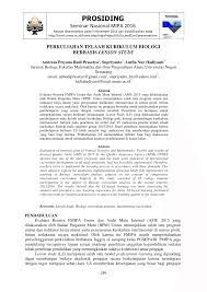 1 telaah kurikulum fitria yuniasih. Pdf Perkuliahan Telaah Kurikulum Biologi Berbasis Lesson Study