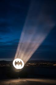 Alex Israel Projects Bat Signal From Roof Of Le Corbusier S Cite Radieuse Batman Wallpaper Batman Canvas Art Batman Canvas