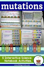 Mutations Interactive Notebook Activities Set Of 5 Activities That Cover Gene And Chromosoma Biology Activity Biology Interactive Notebook Biology Classroom