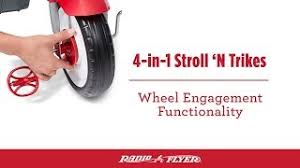 Since this tricycle, unlike those small children ride, does not have pedals, the front wheel needed somewhere for your feet to rest. 4 In 1 Trikes Wheel Engagement Functionality Youtube
