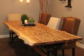 Building a table can be a very satisfying project. Rough Edge Plank Dining Table Dining Table Table Plank Table
