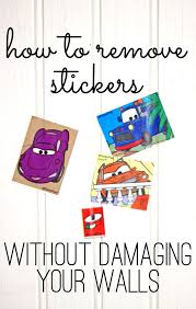 How To Remove Stickers Without Damaging The Walls Sticker Removal Household Cleaning Tips Cleaning Hacks
