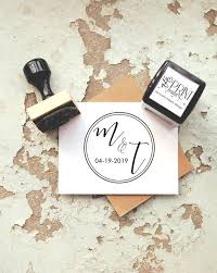 Custom Wedding Stamp For Favors Initials Save The Date Etsy Custom Stamp Wedding Wedding Stamp Wedding Initials