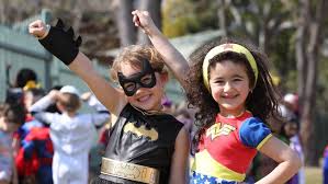 Superheroes' big day out for Julian