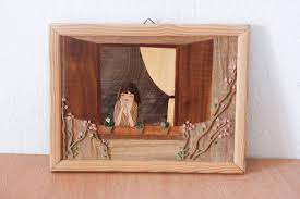3d Wooden Artwork Wood Inlay Marquetry Wall Hanging Wood Wall Art Wood Art Wooden Artwork Wood Wall Art Wood Art