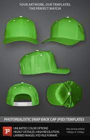 Snapback Cap Template Psd Photoshop Graphic Design Mockup Photoshop Template