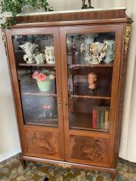 A pair of louis xvi giltwood marquises both stamped 'a. Louis Xvi Style Display Cabinet Antiquites Lyonnaises