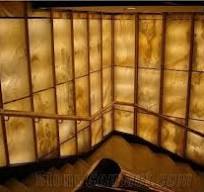 Beige Artificial Alabaster Backlit Tile Walling Cladding Panel,Engineered  Glass Onyx Translucent Stone Tiles for Walling,Transtones Customized
