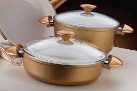 Aker Culina 5 Parca Sila Gold Seramik Tencere Seti 05sts100 Seramik Dekorasyon