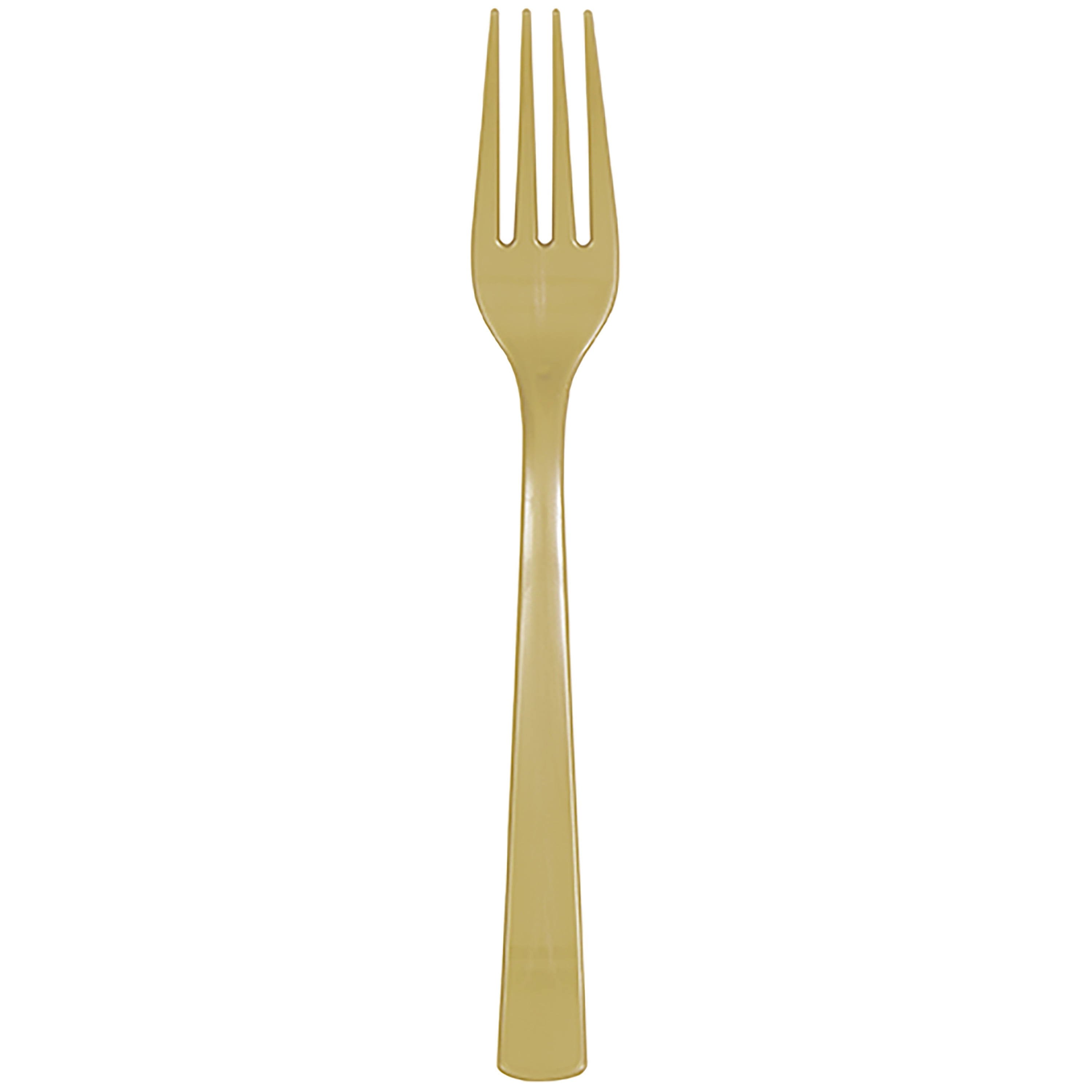 Gold Plastic Forks