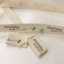 Custom Half Inch Spool Twill Ribbon Flat Or Folded Etsy In 2021 Fabric Labels Sewing Tags Etsy