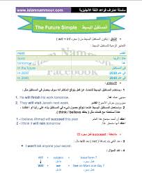 كتاب زمن المستقبل البسيط في اللغة الانجليزية