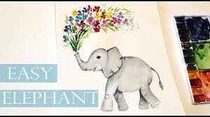 These tutorials will help you create easy watercolor paintings. Easy Watercolor Elephant Painting Step By Step Tutorial Safari Animal Youtube