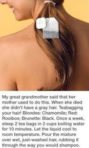 How To Get Rid Of Grey Hair Postris Hair Tea Hair Health Hair Beauty