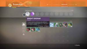 The number of vendors and types of engrams fluctuates from season to season. Destiny 2 Bright Engrams How To Get Use Them