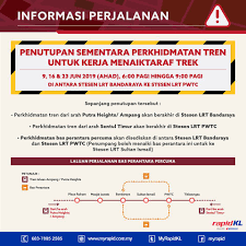 The station is located in sentul, a suburb of kuala lumpur, which is surrounded by medium density low cost housing developments. Rapid Kl Penutupan Sementara Beberapa Stesen Lrt Laluan Facebook