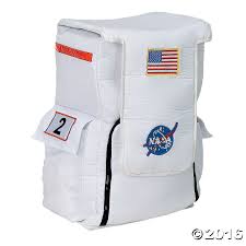 White Astronaut Back Pack Oriental Trading In 2020 Astronaut Costume Astronaut Helmet Backpacks
