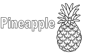 Pineapple coloring pages for adults. Pineapple Coloring Page Coloring Home