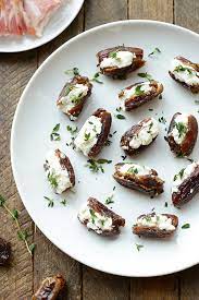 Bacon Wrapped Dates Stuffed With Goat Cheese Healthy Appetizer Recipes Appetizer Recipes Recipes
