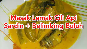 Sardin masak lemak pucuk ubi. Resipi Cara Masak Sardin Masak Lemak Cili Api Campur Belimbing Buluh Youtube